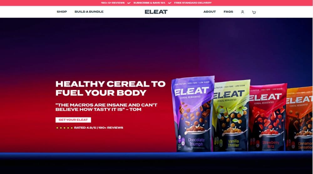 A Shopify storefront designed and built by CartLabs